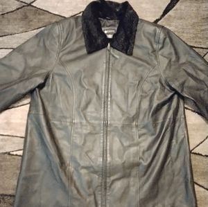 Maggie Barnes women's leather coat